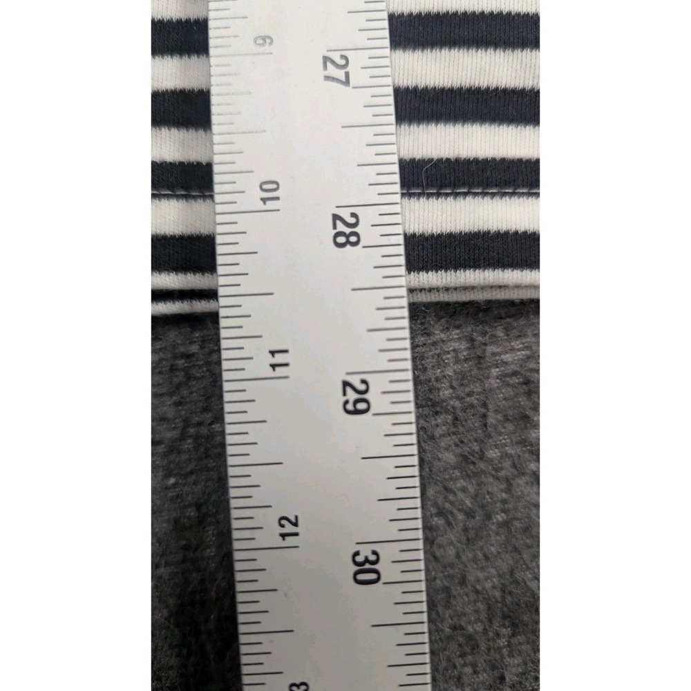 Quaker Factory Shirt Womens 2X Black White Stripe Coastal Granny Cottagecore - Picture 12 of 16